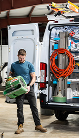 Upfitted Van for HVAC Services